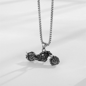 สร้อยคอจี้มอเตอร์ไซค์สไตล์พังก์สำหรับผู้ชาย ทำจากสแตนเลส - Product Image 5