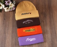 Bonnet tricoté personnalisé avec logo, broderie OEM, étiquette en cuir, haute qualité, confortable, vente en gros, lot en vrac, chapeau d'hiver