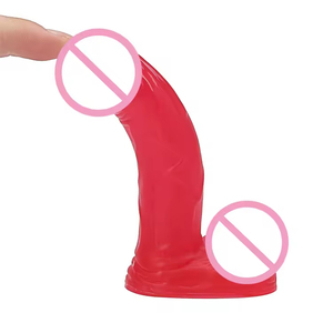 Mini Dildo de Acero Realista con Ventosa, Pene de Cristal Multicolor, Juguete Sexual Femenino, Ecológico, 100% Impermeable, Directo de Fábrica - Product Image 6