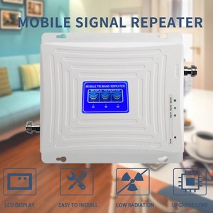 Amplificateur de signal de téléphone mobile tri-bande, antennes extérieures et intérieures, répéteur d'extension de réseau 4G/5G, réception améliorée 200-1000 - Product Image 1