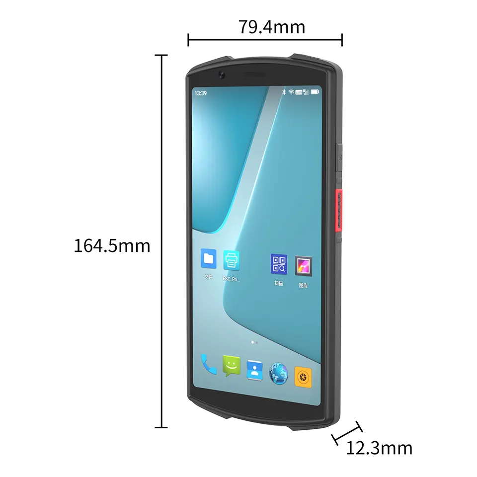 5G מסך מלא מכשיר מסוף כף יד 5.93 אינץ' מחשב כף יד נייד אנדרואיד PDA לוגיסטי