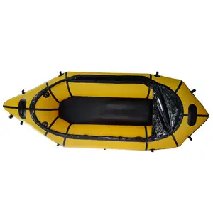 2024 prezzo all'ingrosso della fabbrica di Yuanjing su misura di acqua bianca gonfiabile packraft bike canoa packrafting TPUmaterial Boat