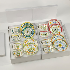 Juego de Tazas de Cerámica de Cuatro Piezas, Serie Star, Estilo Retro, Pintadas a Mano, para Té Negro, Café y Té de la Tarde - Product Image 5