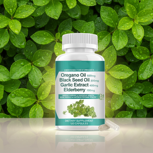 Capsules d'huile d'origan OEM 11 <span class=keywords><strong>en</strong></span> 1 avec huile de nigelle, sureau, <span class=keywords><strong>ail</strong></span>, feuille d'olivier, magnésium et poivre <span class=keywords><strong>noir</strong></span> - Product Image 3