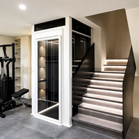 Ascenseur Domestique Privé 400 kg Sans Pièce Technique Cabine Sur Mesure pour Maison à Deux Étages Usage Domestique pour Sous-sol Ascenseur Connecté Wi-Fi