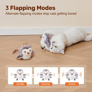 New Arrival! USB Rechargeable Interactive Sandpiper <strong>Cat</strong> Toy-Chirping, Flapping, and Engaging Fun - Product Image 4