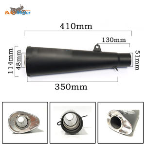 Silencieux d'échappement modifié pour Cafe Racer HP4 ZX14 S1000rr ZX10r NK400 ZX6R GSXR600 <span class=keywords><strong>750</strong></span> 1300 1000 - Product Image 2