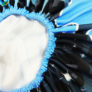 Normzl personnalisé Cheer <span class=keywords><strong>Majorette</strong></span> usine vendant des Bonnets de soie réversibles et des enveloppes de cheveux en satin Bonnets de cheveux en satin avec logo personnalisé - Product Image 3