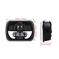 7x6 5x7 pouces phares LED 6052 6054 H5054 H6054 pour GMC Ford Chevrolet Cargo Van Express Nissan