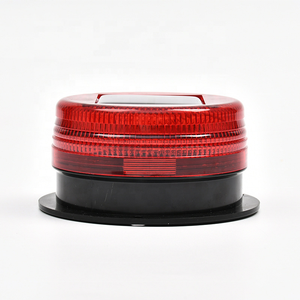 Güneş enerjisi LED manyetik uyarı işığı araba kamyon için araç elektronik flaş Beacon Amber lambası acil sinyal otomatik sensör