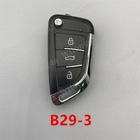 Clé télécommande KEYDIY série B KD B25 B27-3 B27-4 B28 B29 B30 METAL B33 B34 pour KD900 KD-X2 KD-MAX Noir/Argent