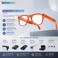 Lunettes Intelligentes SENBONO XK ONE PRO avec Caméra, Traduction IA, Appel Sans Fil, Enregistrement Vidéo 8MP, Batterie Longue Durée 290mAh