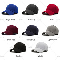 Gorras de Béisbol Personalizadas con Logotipo Bordado de Alta Calidad, 6 Paneles, Elásticas, Cierre Trasero Ajustado, para Hombre JFB4