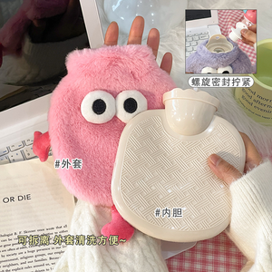 Boule de <span class=keywords><strong>charbon</strong></span> mignonne en flanelle, petite bouillotte d'hiver en PVC et chauffe-<span class=keywords><strong>ventre</strong></span> en peluche, mini chauffe-mains d'hiver - Product Image 3