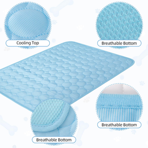 Premium Pet <b>Cooling</b> Gel <b>Pad</b> for Dog Cat Puppy Rabbit - Breathable Waterproof Ice Mat with Air Circulation - Product Image 5