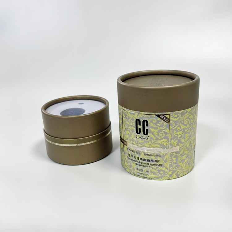 Custom Eco Friendly Tea Packaging Paper Tube Recyclable and Biodegradable for Supplement Loose Leaf and Herbal Tea Packaging