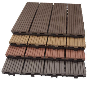 Wood Plastic Composite Decking Interlocking Waterproof DIY WPC Outdoor Floor Patio Deck Tiles - Product Image 3