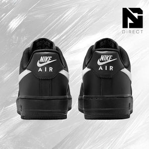 Nike <span class=keywords><strong>Air</strong></span> <span class=keywords><strong>Force</strong></span> <span class=keywords><strong>1</strong></span> '07 'Negro Blanco' Zapatillas de Cuero para <span class=keywords><strong>Hombre</strong></span>, Ligeras, Casuales, para Caminar a Diario, Venta al Por Mayor - Product Image 4