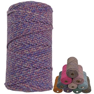 Ropemate Corde tressée colorée de 3,5 mm, 10 couleurs, bicolore, corde de macramé faite à la main, rouleau de 100 m - Product Image 6
