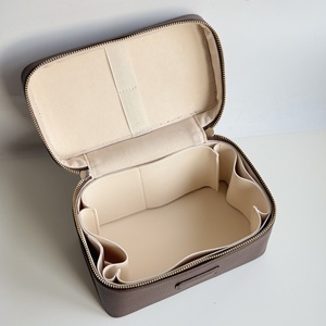<span class=keywords><strong>Trousse</strong></span> <span class=keywords><strong>de</strong></span> Maquillage en Cuir PU Personnalisable avec Logo, Organisateur Cosmétique <span class=keywords><strong>de</strong></span> Voyage, <span class=keywords><strong>Trousse</strong></span> <span class=keywords><strong>de</strong></span> <span class=keywords><strong>Toilette</strong></span> avec Séparateurs Amovibles, Vente en Gros - Product Image 3