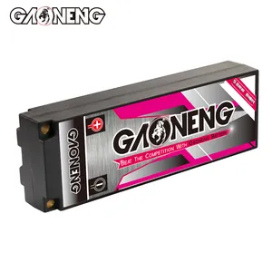 نيوز GNB GAONENG 7600MAH 2S HV 7.6V 100C RC بطارية سيارة سباقات ليبيو حالة صلبة 5 ملليمتر 5.0 ملليمتر رصاصة 1:10 1/10 مقياس LiHV فولتية عالية