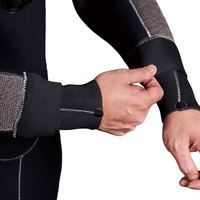 Combinaison de plongée légère et imperméable en néoprène 5 mm pour eaux froides, avec fermeture éclair dorsale, logo personnalisable sur le devant et protections de genoux – ODM/OEM
