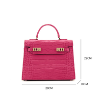 Sacs à Main pour Femmes en Cuir PU Végan de Luxe Haute Qualité, Motif Crocodile, Logo Personnalisé, OEM ODM, Classique