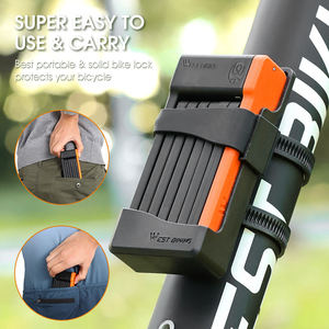 Antivol <span class=keywords><strong>pliable</strong></span> pour vélo, scooter, moto, VTT, vélo électrique, <span class=keywords><strong>cadenas</strong></span> pour vélo, marque OEM West Biking. - Product Image 4
