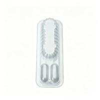 Boîtes en plastique transparentes personnalisables, sûres pour les animaux de compagnie, jetables, recyclables, pour emballages alimentaires avec couvercles, pour sucettes glacées Tanghulu et brochettes de fruits