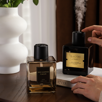 Diffuseur de parfum à bâtonnets en verre de luxe personnalisé de 500 ml, parfum floral Sakura longue durée, pour la décoration de la maison et des hôtels
