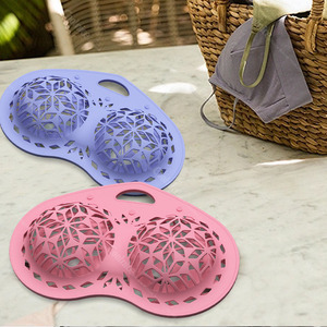 Bolsa de Lavandería de Silicona Hueca de Diseño Portátil de Alta Calidad, Evita la Deformación del Sujetador, Bolsas para Ropa Interior Femenina, Fácil de Llevar en Viajes - Product Image 3