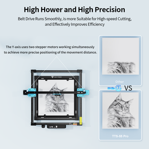 Grabadora y Cortadora Láser de Escritorio Twotrees TTS55 Pro, Última Versión, Máquina de Marcado Láser de Fibra para Madera y Cuero - Product Image 3