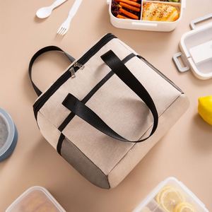 OEM ODM Rpet Bag Canvas Cooler Bag Insulated Grocery Thermal Insulated Meal Prep Lunch Cooler Box Bag - Product Image 3