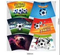 Nouvelle conception, logo personnalisé, motif de football, gobelet à eau 600/450 ml, grande capacité, matériau écologique, gobelet à paille monocouche