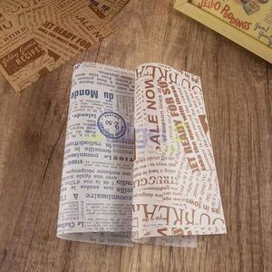 Papier d'emballage pour hamburgers, papier de cuisson résistant à la graisse, papier de pulpe enduit, impression de logo personnalisée, qualité alimentaire - Product Image 4
