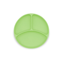 Assiette pour bébé divisée antidérapante avec bol à dîner en silicone portable à forte aspiration pour les tout-petits