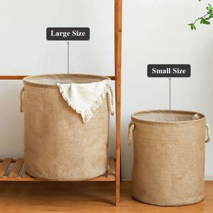 Panier de rangement pliable tissé pour linge sale, idéal pour la chambre et la buanderie - Product Image 3
