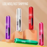 Mini atomiseur de parfum en aluminium à fond plat de 5 ml, flacon de voyage rechargeable, mini flacons de parfum à fond plat