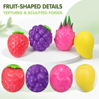 Groothandel Fruit Knijpfiguurtjes Collectie, Diverse Mango Citroen Appel Aardbei Druif Dragon Fruit en Mangosteen Stijlen