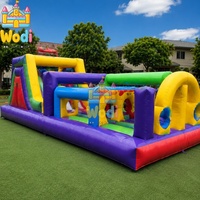 Hacha Inflable 3D de PVC de Grado Comercial WODI de 0.55mm, 4 Juegos de Lanzamiento para Niños y Adultos, Grado de Alquiler Resistente WODI