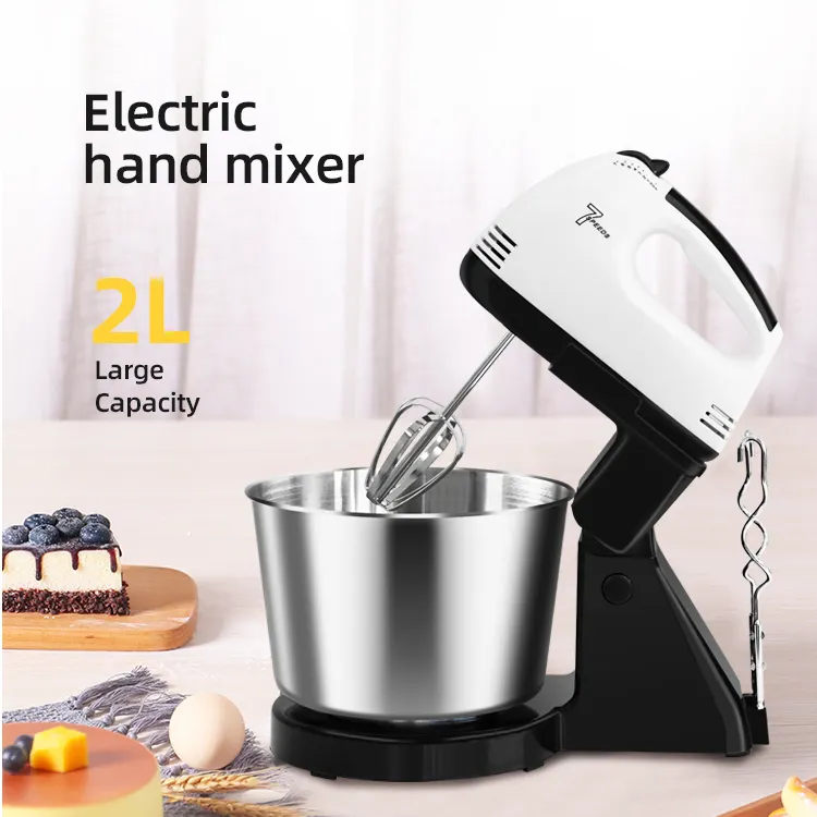 Display Keuken Elektrische Mixer 7 Speed Voedsel Garde Tilt-Head Deeg Haak Roestvrijstalen Kom Mengen Beater