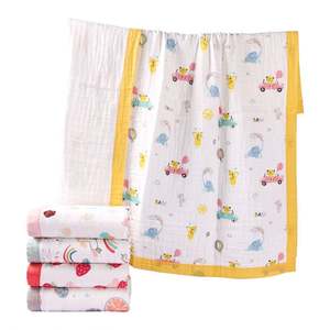 Couverture en mousseline pour bébé et nourrisson, 100% coton biologique, 6 couches - Product Image 5