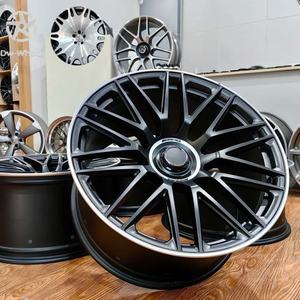 ล้อขอบล้ออัลลอยสีดำสว่างวงล้อตัดเพชรสำหรับผู้ขับขี่ Porsche Cayenne SUV - Product Image 5