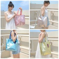 Sac fourre-tout coréen personnalisé en Tyvek argenté, imperméable, lavable, réutilisable, avec poignées tissées, vente en gros, sac à doublure en toile de fabrication industrielle