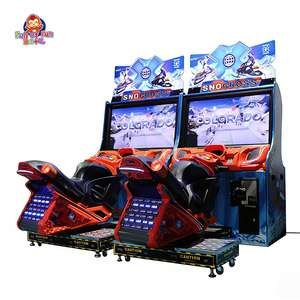 Simulateur de course de motoneige SnoCross, machine d'arcade à 2 joueurs, <span class=keywords><strong>jeu</strong></span> de conduite dynamique à monnayeur pour centre de jeux - Product Image 6