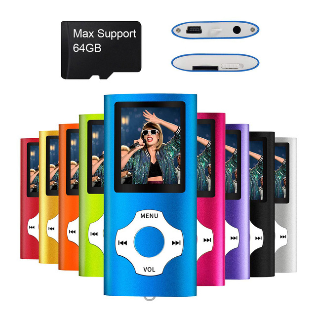 Hot Sell Digital MP4 Player Portable Mini Audio Video Music Player LCD Screen APE/ALAC Support for 5.0 TF Card Storage