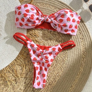 Triangle Thong Bikini Sexy Vintage Bikini Quick Dry Bath Spa <strong>Swimsuit</strong> Women Mini Sexy Swimwear Women Biquini Beachwear - Product Image 1