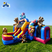 Lilytoys Combo gonflable personnalisé de haute qualité, château gonflable avec toboggan, aire de jeux intérieure et extérieure