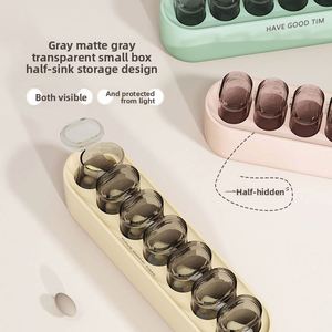 กล่องเก็บยาแบบพกพาขนาดใหญ่ 7 ช่อง พร้อมช่องแบ่งอาหาร 3 มื้อ - Product Image 3