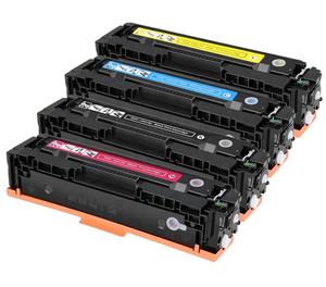 Cartouches de <span class=keywords><strong>toner</strong></span> couleur compatibles YMQ de haute qualité CF530A CF531A CF532A CF533A <span class=keywords><strong>HP</strong></span> pour <span class=keywords><strong>Pro</strong></span> <span class=keywords><strong>MFP</strong></span> <span class=keywords><strong>M181fw</strong></span> M180n 24 mois - Product Image 1